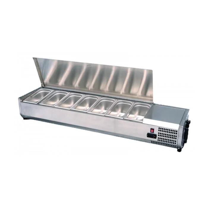 Atosa ICE3882GRS Aufsatzkühlvitrinen VRX1400/380 mit Stahldeckel