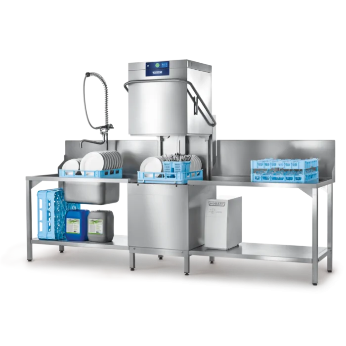 Hobart Haubenspülmaschine PROFI AMXXS-10B mit integrierter Wasserenthärtung 