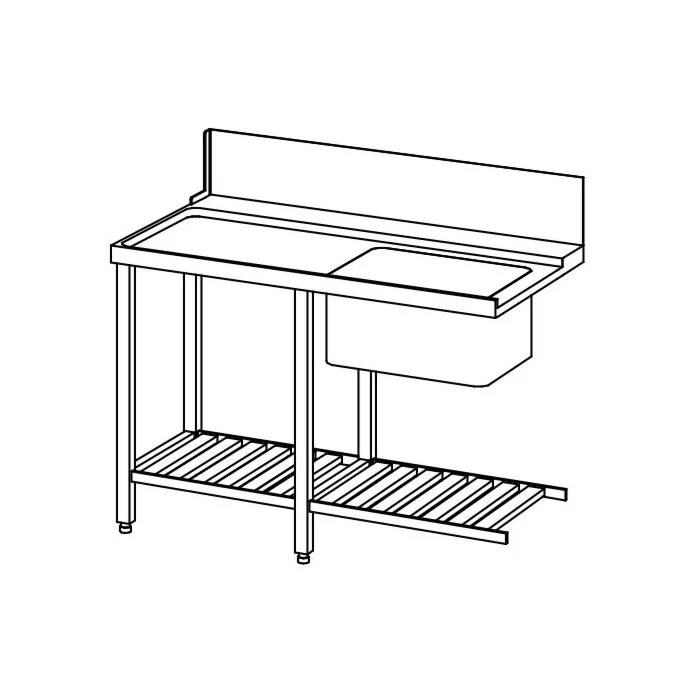 Winterhalter Zulauftisch 1200 mm für PT Serie BR 711