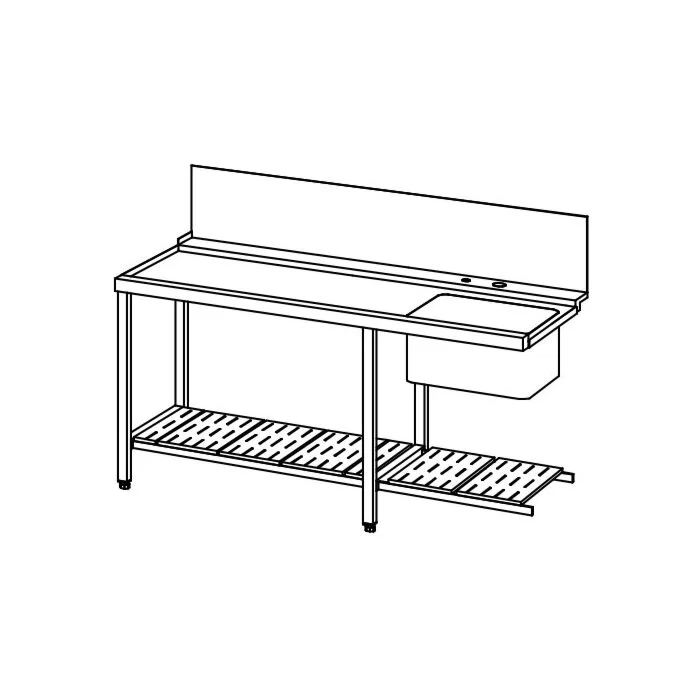 Winterhalter Zulauftisch 1700 mm für PT Serie BR 712
