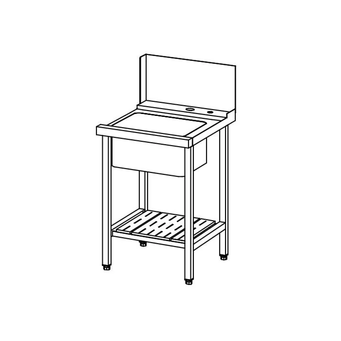 Winterhalter Zulauftisch 625 mm für PT Serie BR 712
