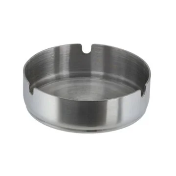 APS Aschenbecher Edelstahl mattiert 10 cm