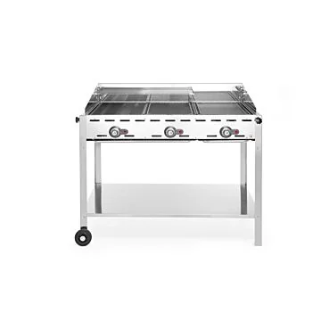 Hendi Grillsystem Green Fire 3 Brenner, 17,4 kW, 1078 x 612 x (H) 825 mm