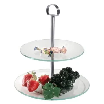 Contacto Glasetagere, 2-stufig, 290 mm