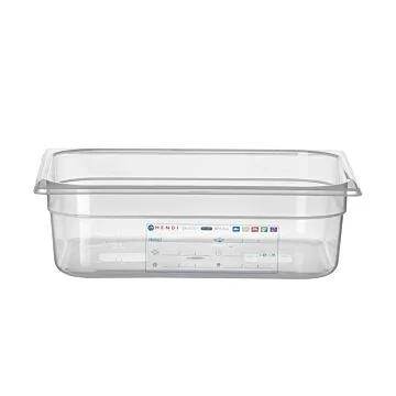 Hendi HACCP Aufbewahrungsbehälter, GN 1/2, 6,5 L, Transparent, 325 x 265 x (H) 100 mm