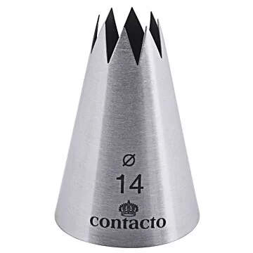Contacto Sterntülle, Edelstahl, 14 mm