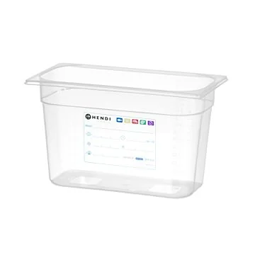 Hendi HACCP Aufbewahrungsbehälter, GN 1/3, 7,8 L, Transparent, 325 x 176 x (H) 200 mm
