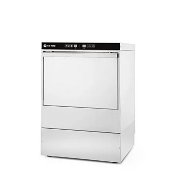 Hendi Geschirrspüler K50 elektronisch, mit Laugen- + Spülmittelpumpe, 400 V / 6,6 kW, 600 x 570 x (H) 830 mm