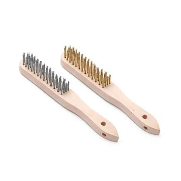 Hendi Drahtbürsten-Set aus Messing und Edelstahl - 2 Stk, (L) 290 mm