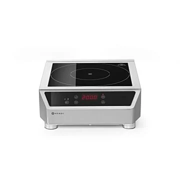 Hendi Induktionskocher Modell 3500 D, Profi Line, 230 V / 3,5 kW, 340 x 440 x (H) 120 mm