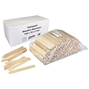 Neumärker Holzstiele 150 x 18 x 2 mm, 1000 Stück