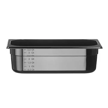Hendi Gastronorm Behälter 1/3, GN 1/3, 4 L, Schwarz, 325 x 176 x (H) 100 mm
