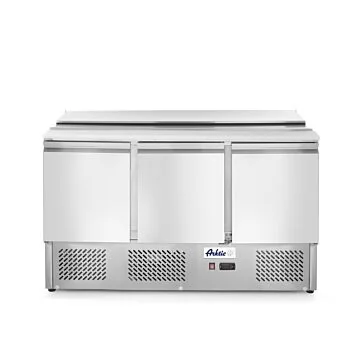 Hendi Saladette, dreitürig 380 L, -2 / 8 ˚C, 230 V / 0,31 kW, R600a, 1365 x 700 x (H) 888 mm