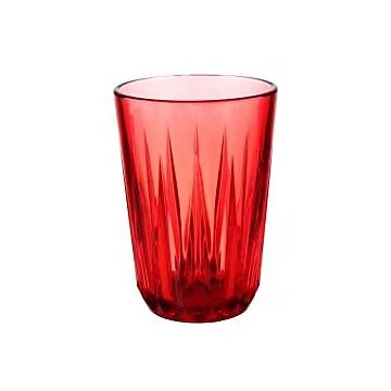 APS Trinkbecher - CRYSTAL red star, 0,3 l