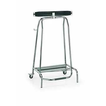 WAS Müllbeutelhalter mit Fußpedal Höhe 95 cm Edelstahl