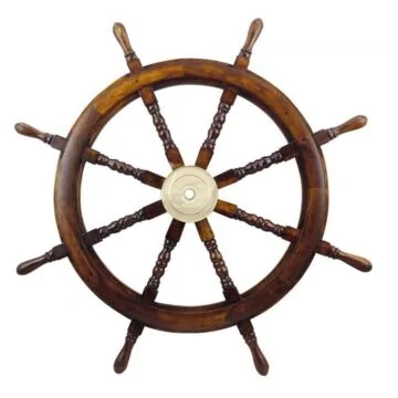 SeaClub Steuerrad Hol mit Messingnabe 90 cm