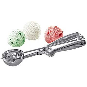 Contacto Portionierer 1/10 l aus hochglänzendem Edelstahl mit Federmechanismus