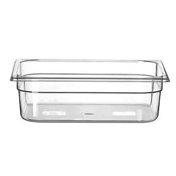 Hendi Gastronorm Behälter, GN 1/2, 6,5 L, Polykarbonat transparent, 325 x 265 x (H) 100 mm