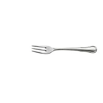 WMF Besteck Barock Kuchengabel 3-zipflig aus poliertem Cromargan® 18/10 mit detailreichen Barockornamentik