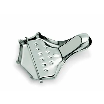 WAS 4 x Zitronenschnitzelpresse 8,5 x 6 cm Chromnickelstahl