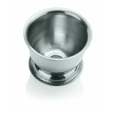 WAS 6 Eierbecher mit Loch 4 cm Chromnickelstahl