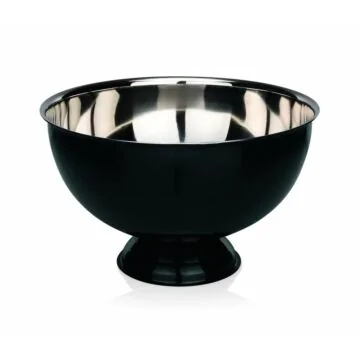 WAS Champagnerkühler Ø 38 cm schwarz lackiert Chromnickelstahl