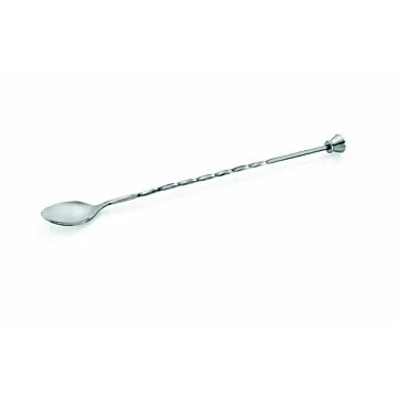 WAS Barlöffel mir Stößel 28,5 cm Chromnickelstahl