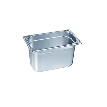B.PRO Gastronorm-Behälter 2,7 Liter Edelstahl GN 1/4-100 mm 