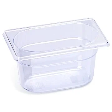 B.PRO Gastronorm-Behälter 0,9 Liter Polycarbonat GN 1/9-100 mm
