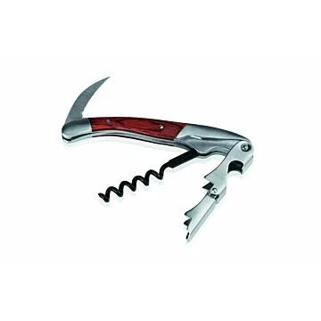 WAS Kellnermesser mit Holzgriff 12 cm Edelstahl