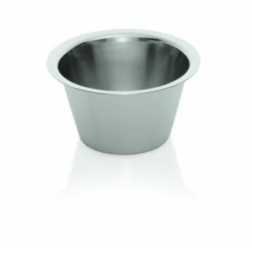 WAS 12 x Dariolform 0,2 Liter Ø 8,8 cm Chromnickelstahl