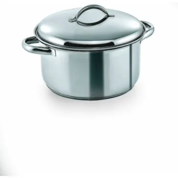 WAS Fleischtopf mit Deckel Cookware 19 Ø 24 cm 6 Liter Chromnickelstahl