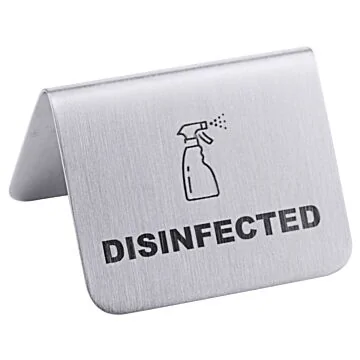 Contacto Aufsteller DISINFECTED