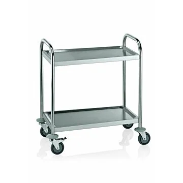 WAS Servierwagen mit 2 Borden 70,5 x 41 x 84 cm Edelstahl