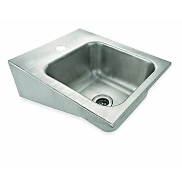 WAS Handwaschbecken zur Wandmontage 42 x 32,5 x 16,5 cm Chromnickelstahl