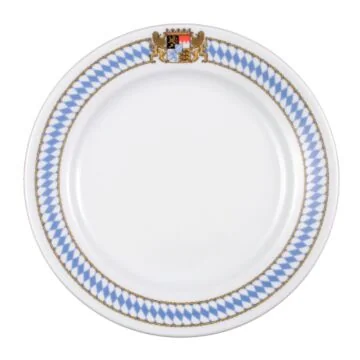 Seltmann Weiden COMPACT Bayern Teller flach Fahne (1/2 Dick) 23 cm