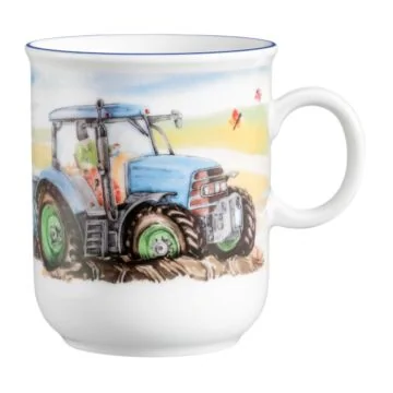 Seltmann Weiden Kindergeschirr Compact Mein Traktor Becher mit Henkel 0,25l