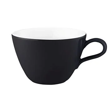 Seltmann Weiden COUP Fine Dining Fashion Obere zur Milchkaffeetasse 0,35 Liter M5389, schwarz