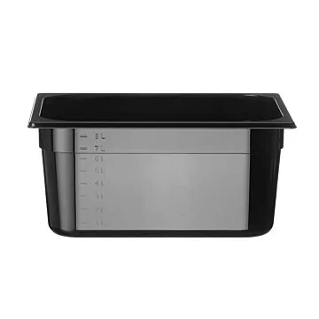 Hendi Gastronorm Behälter 1/2, GN 1/2, 9,5 L, Schwarz, 325 x 265 x (H) 150 mm