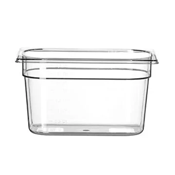 Hendi Gastronorm Behälter, GN 1/4, 4 L, Polykarbonat transparent, 265 x 162 x (H) 150 mm