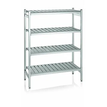 WAS Lagerregal System Klick-System 126,5 x 54 x 170 cm Aluminium/Polyethylen