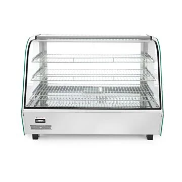 Hendi Warmhaltevitrine mit 3 Auslagen, 160 Liter, 30 / 90 ˚C, 230 V / 1,5 kW, 857 x 568 x (H) 686 mm