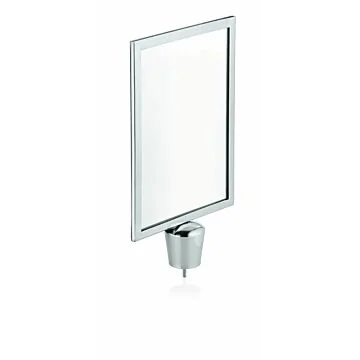 WAS Schilderhalter Classic DIN A4 für Zylinder,hochglanzpoliert Edelstahl