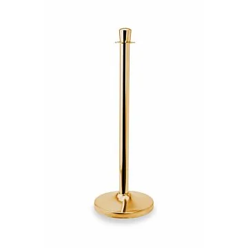 WAS Abgrenzungspfosten Classic Zylinder goldfarben Edelstahl