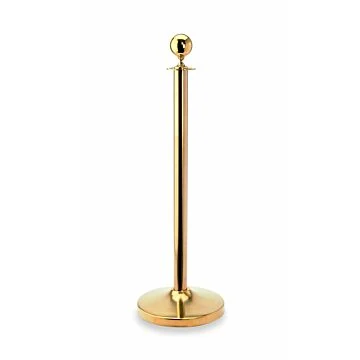 WAS 2 Abgrenzungspfosten Classic Kugel goldfarben Edelstahl