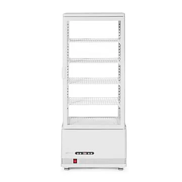 Hendi Aufsatz Kühlvitrine 98 Liter, weiß, 2/6˚C, 230V/210W, R600a, 452 x 406 x (H) 1116 mm