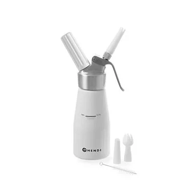 Hendi Sahnespender Kitchen Line, weiß, 0,25 L, ø 80 x (H) 200 mm