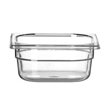 Hendi Gastronorm Behälter 1/6, GN 1/6, 1 L, Transparent, 176 x 162 x (H) 65 mm