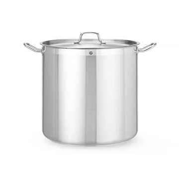 Hendi Kochtopf, hoch - mit Deckel, Profi Line, 50 L, ø 400 x (H) 400 mm