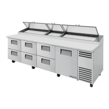 TRUE Pizzatisch / Zubereitungstisch TPP AT 119D 6 HC